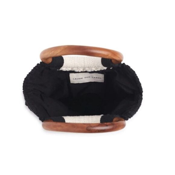 Curateur x Laude the Label Boho Macrame Wood Bag Purse - Picture 3 of 5